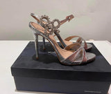 Silver Insignia Heel. Size: 40