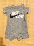 Grey Romper. Size: Newborn