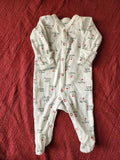 Sunnozy Pack Of 2 Sleepsuits. Size: 3-6m