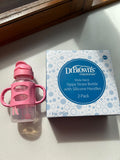 Dr.Brown Sippy Straw Bottles. Pack Of 2. Pink&Grey
