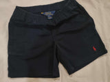 Navy polo shorts
