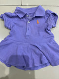 Purple Polo Dress. Size: 3-6m