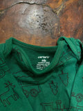 Pack Of 3 Onesies With Reversible Mittens. Size: Newborn