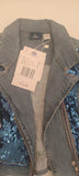 Chicco Denim Sequence Jacket. Size 4yrs