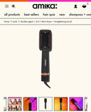 Amika Double Agent Blowdry&Straightening Brush