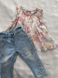 NEXT tunic With Denim Pants. Size: 6-9m