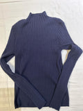 Navy Blue Mock Neck. Size: Medium