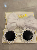 Sunglasses & Hairband Bow Set