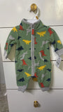 Carter’s Dino Zip Up Fleece suit. Size: 3m