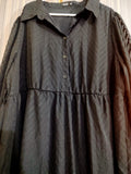 Shein Curve Textured Belt Dress. Size: 3XL