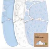Pack Of 3 Keababies Soothe Swaddle Wrap. Size: 0-3m