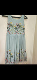 Monsoon Blue Floral Dress. Size: 10yrs