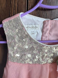 Monsoon Pink Dress. Size: 6-12m