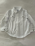 Janie&Jack White Button Down. Size: 18-24M