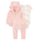 Carter’s Fleece 3Pc Set. Size: 6m