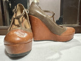 Aldo Castagna Leather Heels. Size: 37