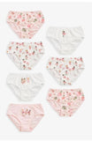 Next Pink Fairy Briefs 7 Pack. Size: 9-10yrs
