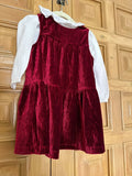 Tu 2pc Maroon Dress. Size:12-18M