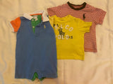 Ralph Lauren Polo Romper+Shirts. Size: 3-6m