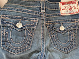 True Religion Low Waisted Bootcut Jeans. Size 28