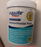 Equate Hemorrhoidal Pads