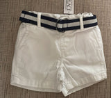 Children Place Shorts With Belt. Size: 9-12m