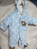Fleece Bear Romper Size: 3-6m