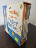Set Of 4 Learning Fun With Peter Rabbit Hard Back Library