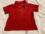 Ralph Lauren Red Shirt. Size: 3-6m