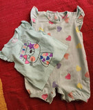 Minnie Minors Shirt & Romper Set. Size: 3-9m