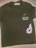 Tshirt With Scrunchie & Matching Scrunchie Shorts. Size: Small