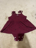 Shein Maroon Dress. Size: 6-9m