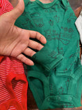 Pack Of 3 Onesies With Reversible Mittens. Size: Newborn