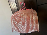 Breakout Velvet Pleated Skirt. Size: 1-2yrs