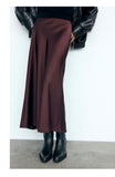 Zara Maroon Skirt. Size: Medium