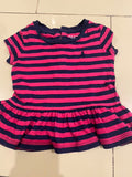 Stripes Polo Dress. Size: 3-6m