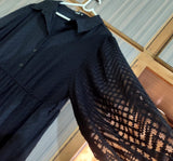 Shein Curve Textured Belt Dress. Size: 3XL