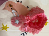 Shimmer Frilly Tie Skirt With Matching Headband. Size: 0-3m