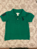 Ralph Lauren Green Tshirt. Size: 9m