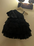 Zeezou One Shoulder Tutu Black Dress. Size: 12m