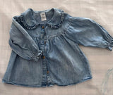 H&M Denim Tunic. Size: 6-8m