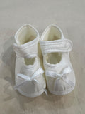 Dress With Satin Shoes. Size: 3-6m