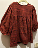 Zara Red&Black Checkered Dress. size 2-3 Years