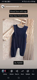 Next Navy Spot Dungarees Set 9-12m