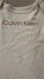Calvin Klein Long-Sleeve Monogram Footed Baby Coverall/Romper / Size 3-6m