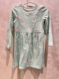 H&M Rainbow Print Long-Sleeve Dress / US 3/4T