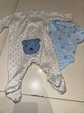 Mothercare Baby Cotton Printed Sleepsuits/Onesies / Size Newborn