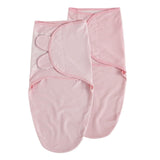 Soarwg Kids 2 Pack Soft Pink Striped Swaddle Blanket for Babies / Size 0-3m