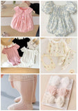 Shein Baby Girl Outfit with Accessories / Pack of 6 / Size 3-6m