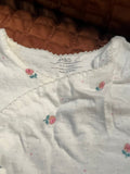 M&S White Floral Baby Romper / Size 0-3m